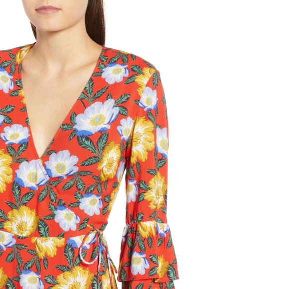 NWT The Fifth Label Reunion Floral Wrap Dress XL - Picture 2 of 8